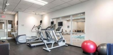 Fitness center available at Park Manor Hotel.