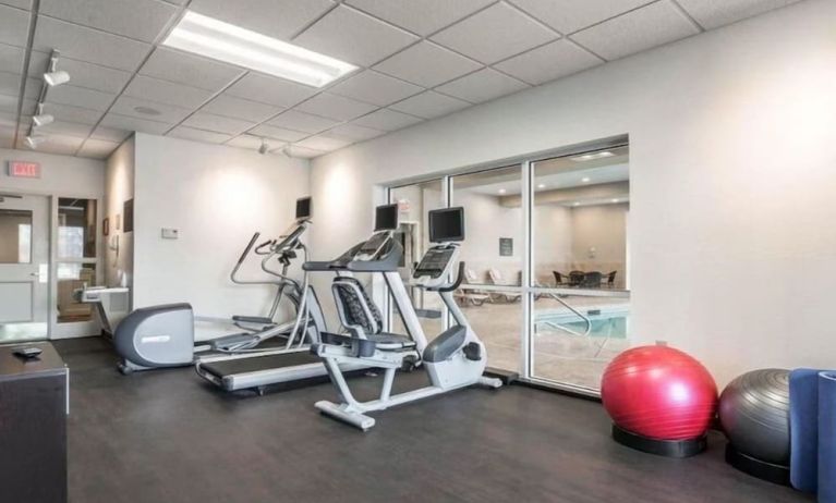 Fitness center available at Park Manor Hotel.