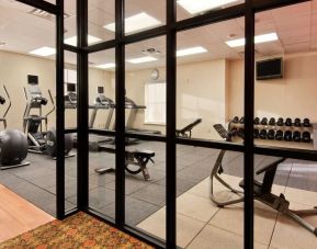Fitness center at Hilton Baton Rouge Capitol Center.