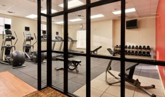 Fitness center at Hilton Baton Rouge Capitol Center.