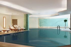 Relaxing indoor pool at Hilton Berlin.