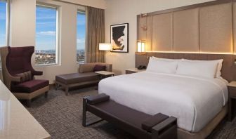 Spacious king room at H Hotel Los Angeles, Curio Collection By Hilton.