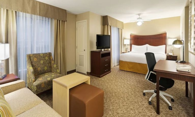 King room with work station at Homewood Suites By Hilton Shreveport.