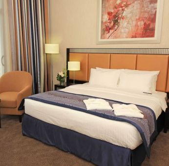 Spacious and romantic day rooms at Millennium Central Doha.