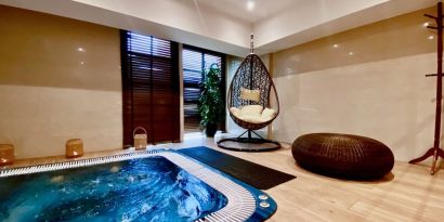 Hot tub and spa available at Millennium Hotel Doha.