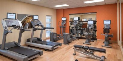 Equipped fitness center at Sonesta Emeryville - San Francisco Bay Bridge.