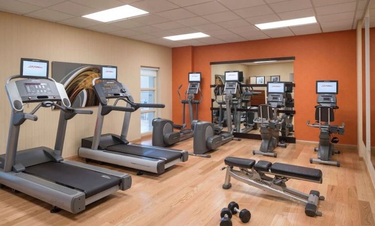 Equipped fitness center at Sonesta Emeryville - San Francisco Bay Bridge.