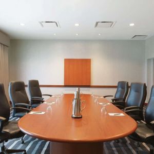 Professional meeting room at Hilton Boston Logan Airport.