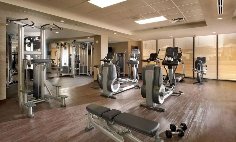 Fitness center available at EB Hotel Miami.