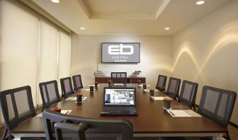 Professional meeting room at EB Hotel Miami.