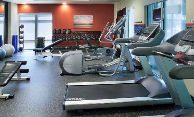 Well equipped fitness center at Hampton Inn Washington - Downtown - Convention Center.