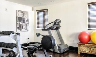 Equipped fitness center at Hotel Croydon.