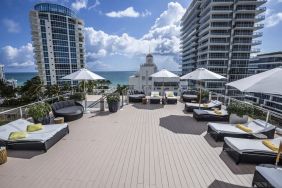 Beautiful rooftop terrace at Hotel Croydon.