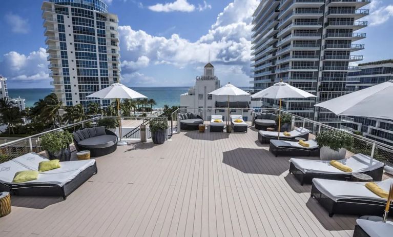 Beautiful rooftop terrace at Hotel Croydon.