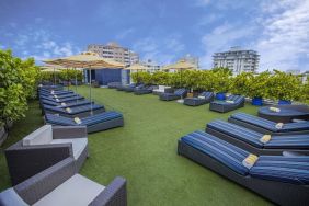 Lovely outdoor terrace at Catalina Hotel & Beach Club.