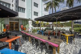 Outdoor meeting space at Catalina Hotel & Beach Club.