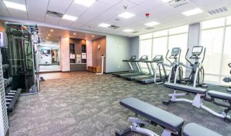 Fitness center available at Fairfield Inn & Suites By Marriott Houston League City.