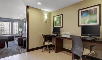 Business center with PC, internet, and printer at Staybridge Suites Washington D.C.- Greenbelt.