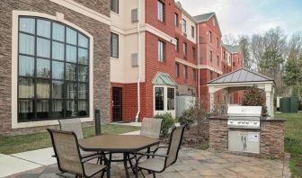 Outdoor terrace and coworking space at Staybridge Suites Washington D.C.- Greenbelt.