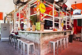 Bar and coworking space at Hollywood Beach Suites, A South Beach Group Hotel.