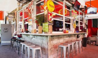 Bar and coworking space at Hollywood Beach Suites, A South Beach Group Hotel.