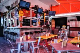 Dining and work space at Hollywood Beach Suites, A South Beach Group Hotel.