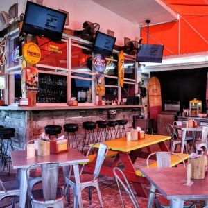 Dining and work space at Hollywood Beach Suites, A South Beach Group Hotel.