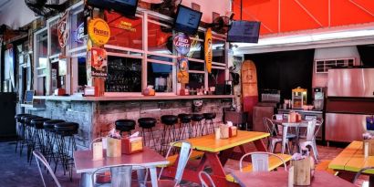 Dining and work space at Hollywood Beach Suites, A South Beach Group Hotel.