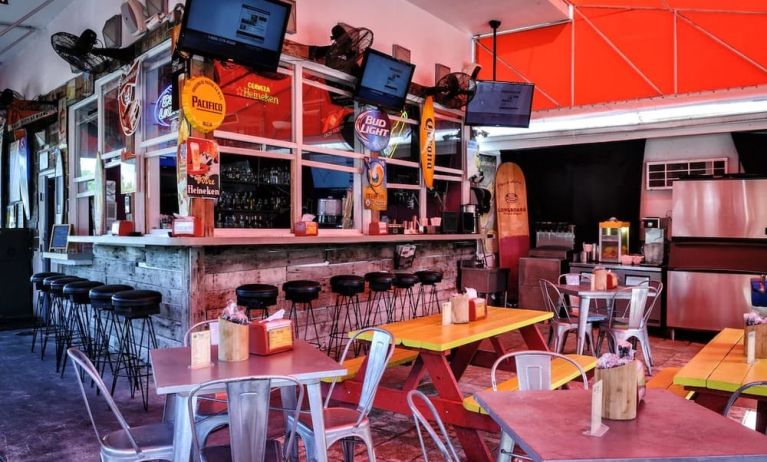 Dining and work space at Hollywood Beach Suites, A South Beach Group Hotel.