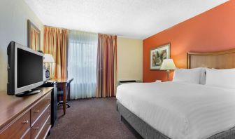 Delux king room with TV at Holiday Inn Express Chicago - Downers Grove.