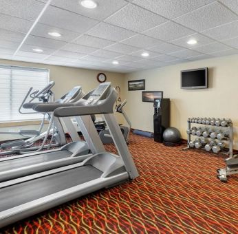 Fitness center available at Holiday Inn Express Chicago - Downers Grove.