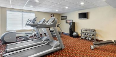 Fitness center available at Holiday Inn Express Chicago - Downers Grove.