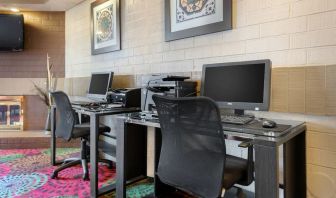 Business center with PC and printer at Holiday Inn Express Chicago - Downers Grove.