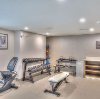 Fitness center available at Sleep Inn Oakbrook Terrace.