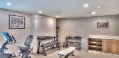 Fitness center available at Sleep Inn Oakbrook Terrace.