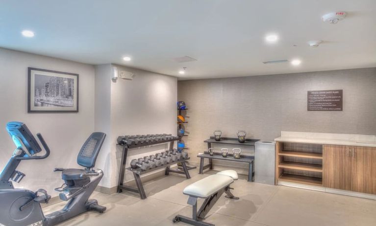 Fitness center available at Sleep Inn Oakbrook Terrace.