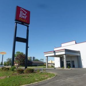 Parking area available at Red Roof Plus Bourbonnais.