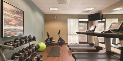 Fitness center available at Hyatt Place Chicago/Hoffman Estates.