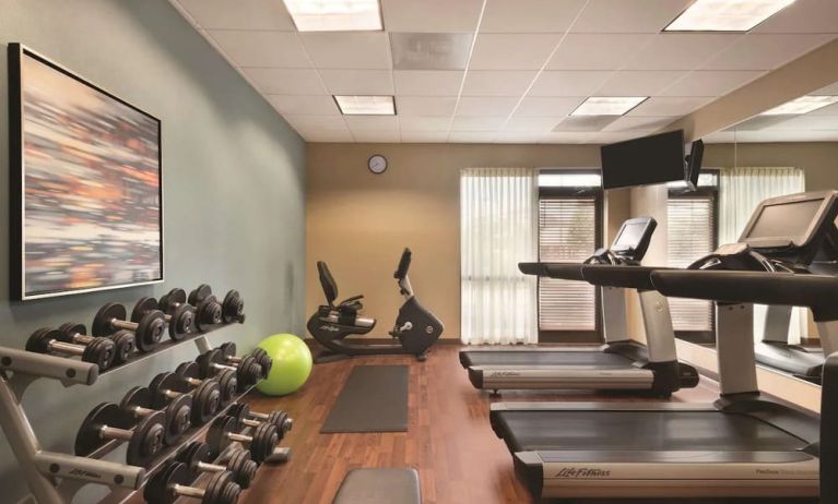 Fitness center available at Hyatt Place Chicago/Hoffman Estates.