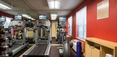 Fitness center available at Sonesta Simply Suites Phoenix Scottsdale.