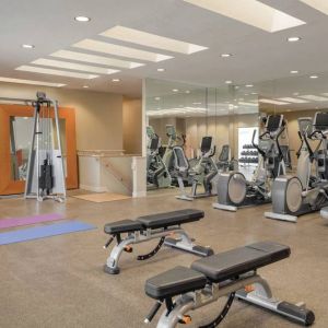 Well equipped fitness center at Hilton Scottsdale Resort & Villas.