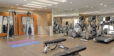 Well equipped fitness center at Hilton Scottsdale Resort & Villas.