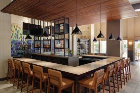 Bar and coworking area at Hilton Scottsdale Resort & Villas.