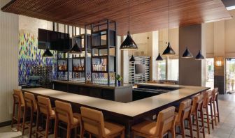 Bar and coworking area at Hilton Scottsdale Resort & Villas.