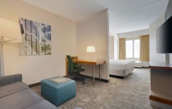 Spacious day room with natural light at SpringHill Suites Newark Liberty Int. Airpt.