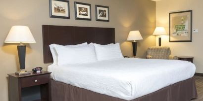 Romantic king room at Holiday Inn Aurora North- Naperville.