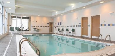 Large indoor pool at Holiday Inn Aurora North- Naperville.