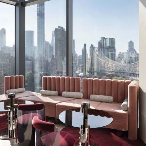 Rooftop restaurant perfect for coworking at Graduate New York.