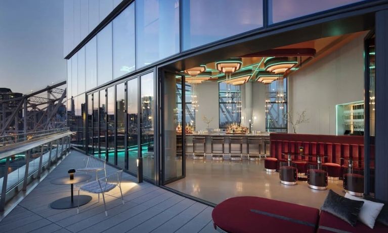 Rooftop terrace at Graduate New York.