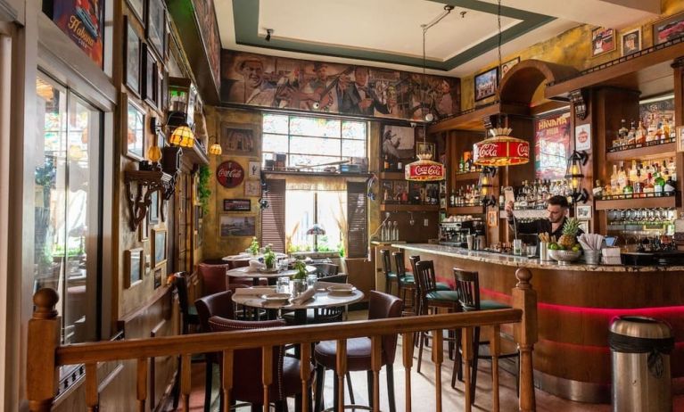 Traditional Irish bar ideal for coworking at Hotel Chelsea, A South Beach Group Hotel.